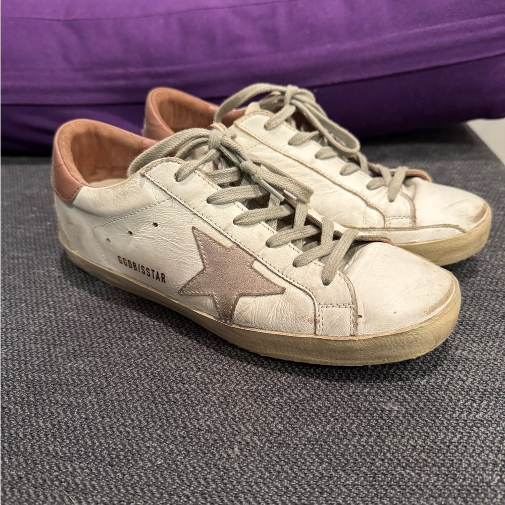 Golden Goose Superstar White and Pink